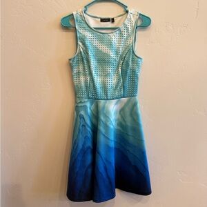 Apt. 9 Blue Gradient Mini Dress